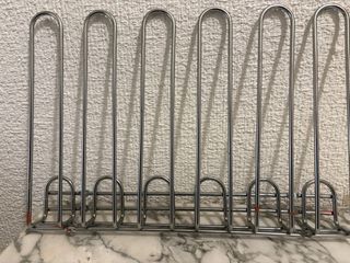 Colgador copas vino metal plateado