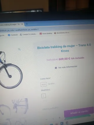 Bicicleta Urbana Jumpertrek. Sin utilizar