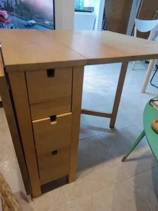 Mesa de madera plegable IKEA NORDEN