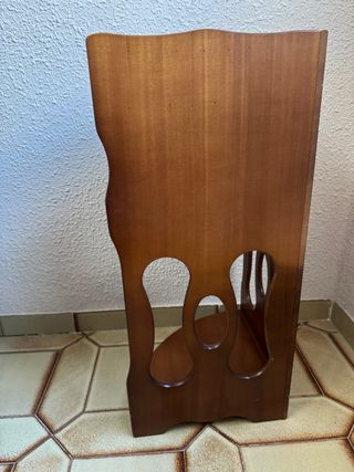 Mueble rinconero madera triangular