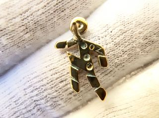 Spilla Uomo Italia '90 Oro & Gemme