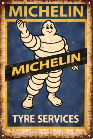 Serie Chapas Taller Mecánico Michelin Castrol Agip