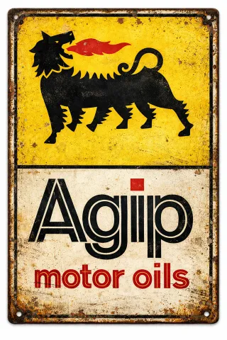 Serie Chapas Taller Mecánico Michelin Castrol Agip