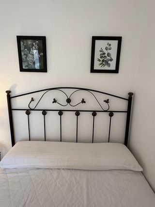 Cabecero de forja negro