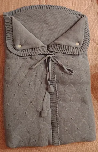 Saco capazo azul cyan. Seminuevo