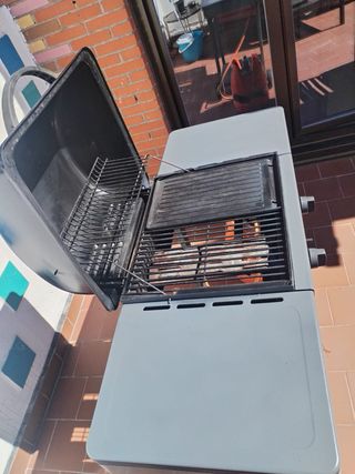 Barbacoa con bombona