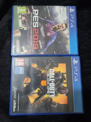 2 Juegos PS4: PES 2019 y Call of Duty Black Ops