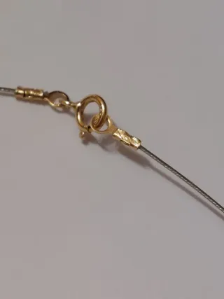 Collana con perline oro 750 e cristalli