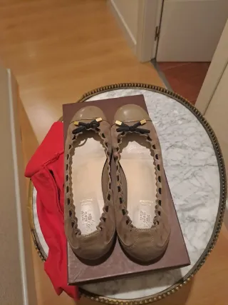 Bailarinas Bally Beige/Marrón. Gris topo