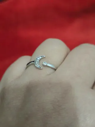 Conjunto Plata 925 Luna y Estrella