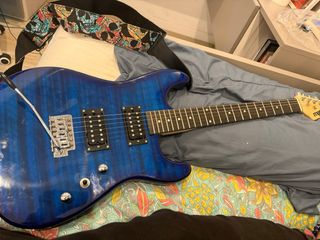 Guitarra Eléctrica Azul