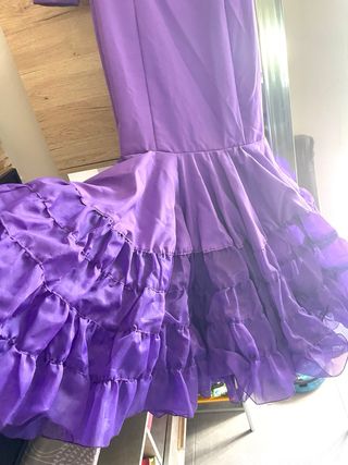 Traje de flamenca morado