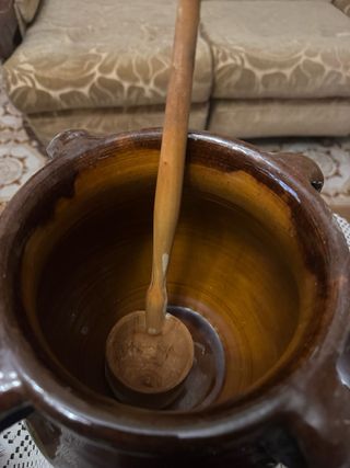 Juego Sangría Cerámica Marrón y Beige