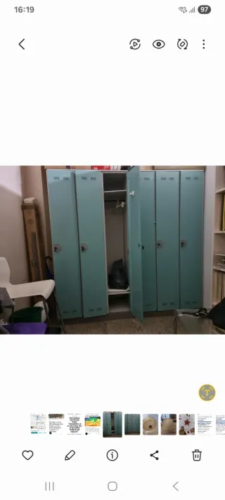 2 Taquillas Metálicas Azules