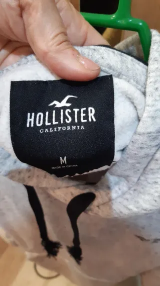 Sudadera Hollister Gris Original