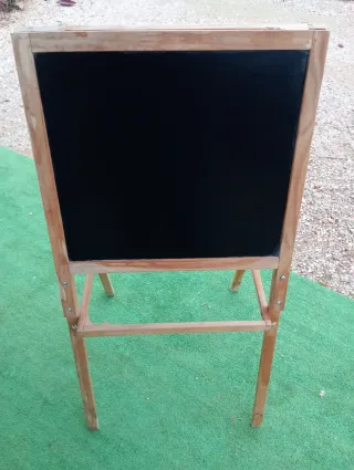 Pizarra reversible de madera