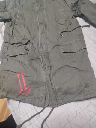 Abrigo Parka Desigual Original Verde Militar