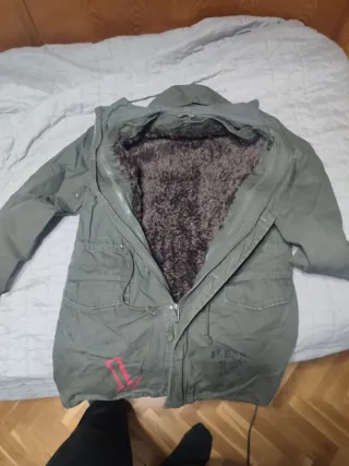 Abrigo Parka Desigual Original Verde Militar