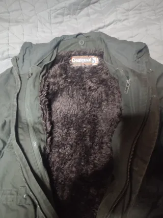 Abrigo Parka Desigual Original Verde Militar