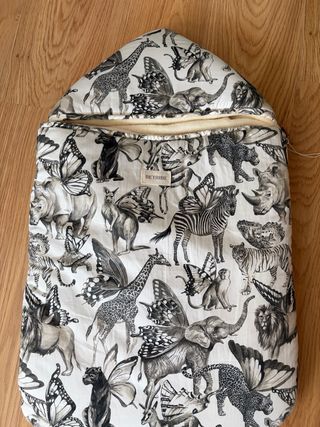 Saco capazo Betribe animales blanco y negro