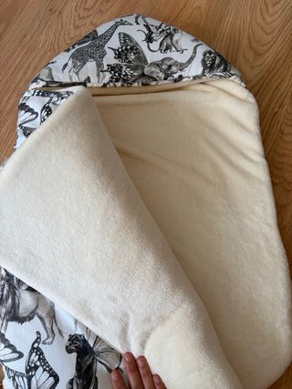 Saco capazo Betribe animales blanco y negro