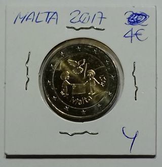 Moneda 2 Euros Malta 2017 La Amistad