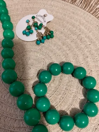 Conjunto Flamenca Collar y Pendientes