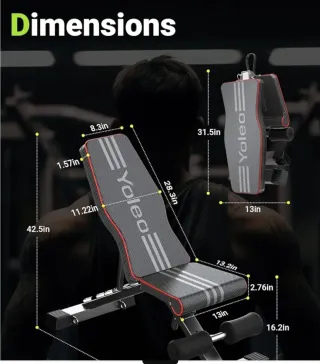 Banco de pesas ajustable