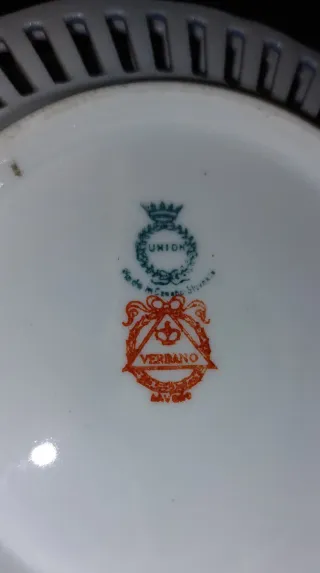 Servizio 5 Piatti Traforati Antico Liberty