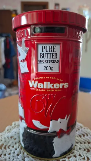 Scatola Latta Walkers Pure Butter Shortbread