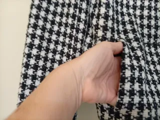 Chaqueta Zara Tweed pata de gallo T.36