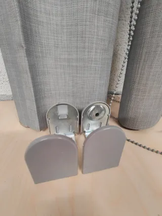 2 Tende a rullo Inspire Grigio Tessuto 120cm