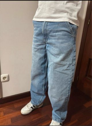 Vaqueros Bershka Baggy Azules