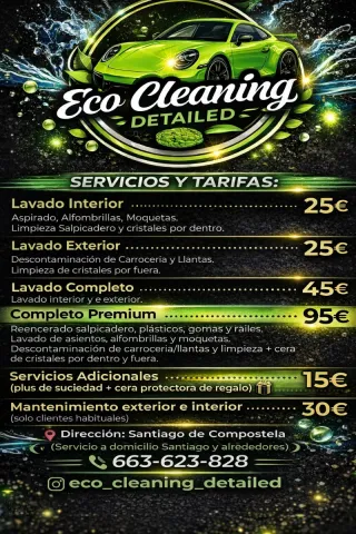 Servicio de lavado de coches a domicilio