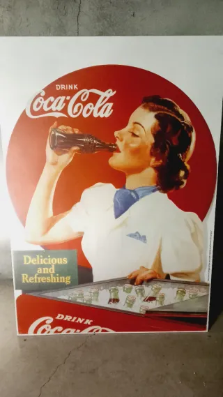 Manifesto pubblicitario Coca Cola vintage