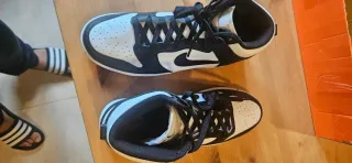 Zapatillas estilo Dunk negras blancas