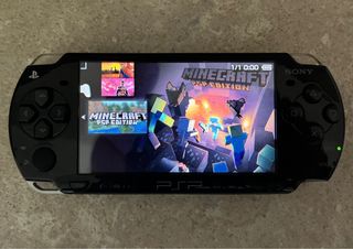 PSP Sony Nero Minecraft Edition