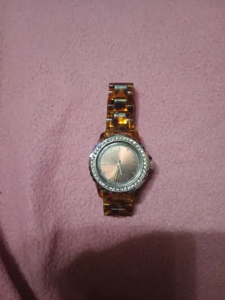 Orologio da donna marrone e oro
