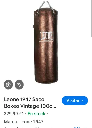 Saco Boxeo Leone 1947 Bronze.