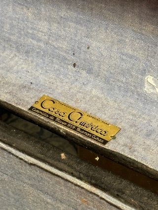 Acordeón rojo y blanco CASA AMÉRICA