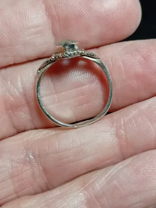 Anillo Plata Ley topacio místico talla 11,5 mm