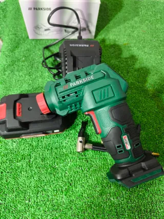 Inflador Parkside 20V con Batería y Cargador