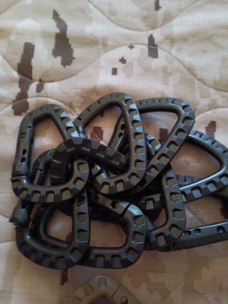 Mosquetones Tácticos Negro y Arena