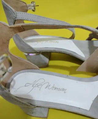 Sandalias Alpe Woman T-39 Piel Ante Gris