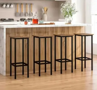 Lote 3 Taburetes Altos Barra Cocina/Bar