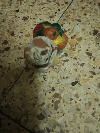 Burro de resina pintado a mano Santillana del Mar,