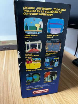 Nintendo NES Control Deck Caja + Mario Bros 3