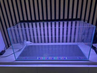 Acuario de cristal con led
