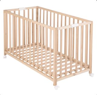 Cuna madera plegable 120x60 + incluyo colchón