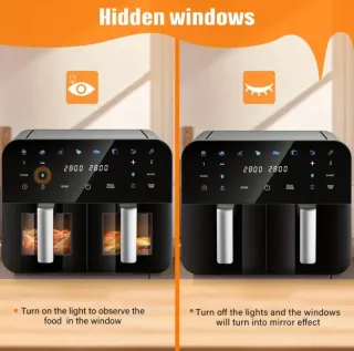 Freidora de Aire 10L Doble 2400W - Nueva sin uso